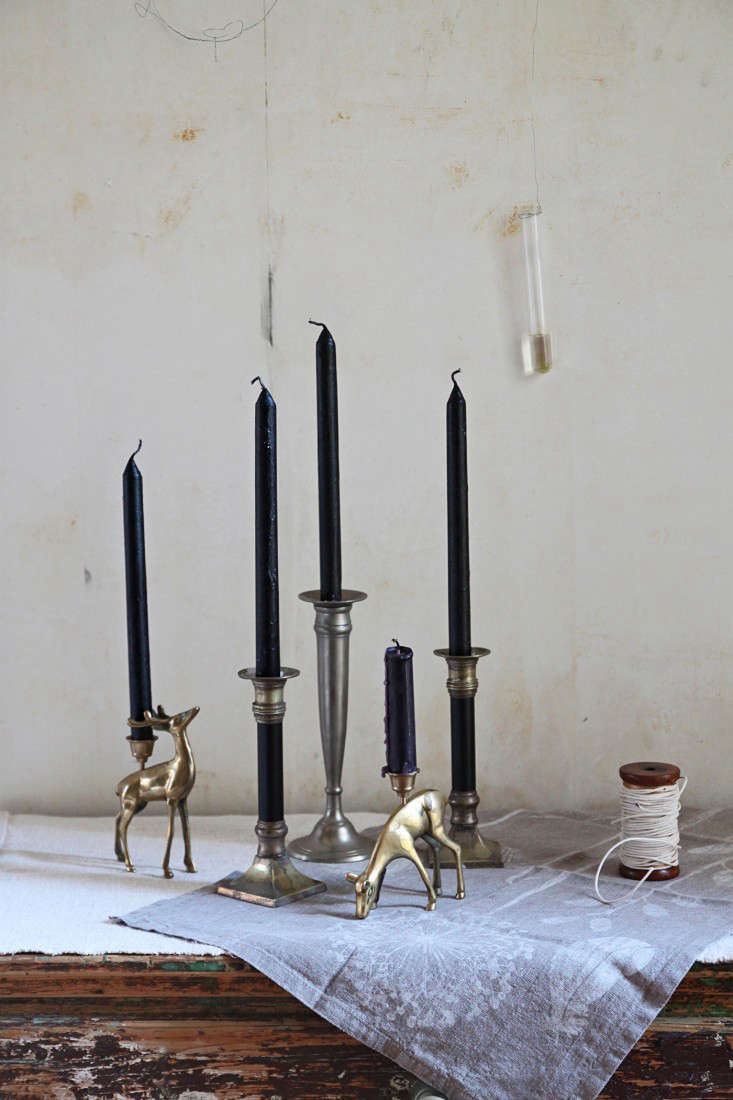 My new candles are ready for the holiday table.